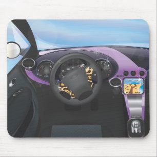 Tapis De Souris Tableau de bord des voitures de sport