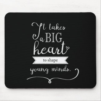 Tapis de souris "Tableau noir" avec une citation p