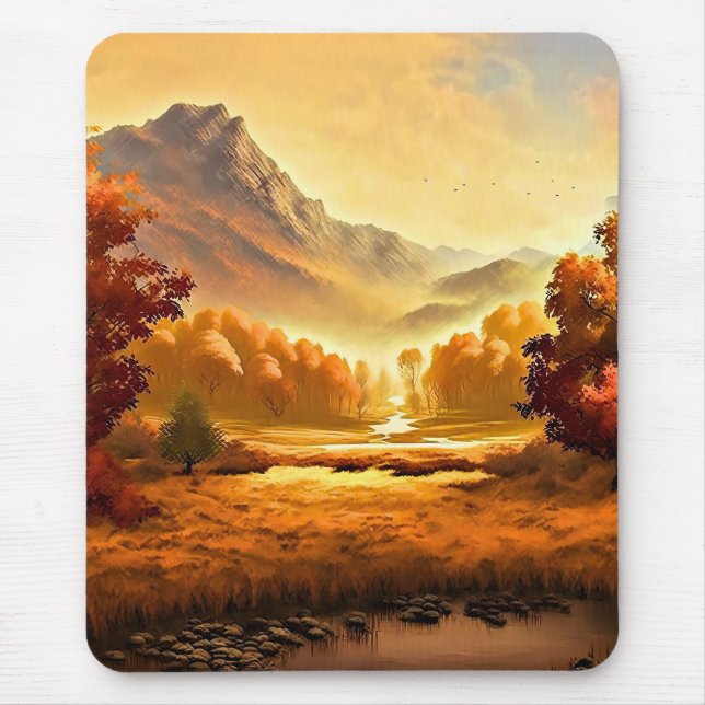 Tapis De Souris Tableau Paysage Automne-68754 (Devant)