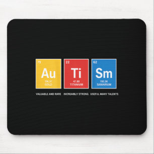 Tapis De Souris Tableau périodique de sensibilisation à l'autisme
