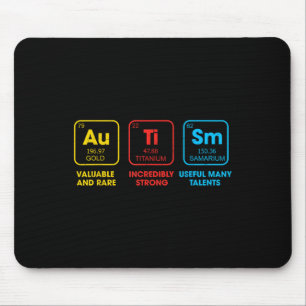 Tapis De Souris Tableau périodique des éléments de chimie des sens