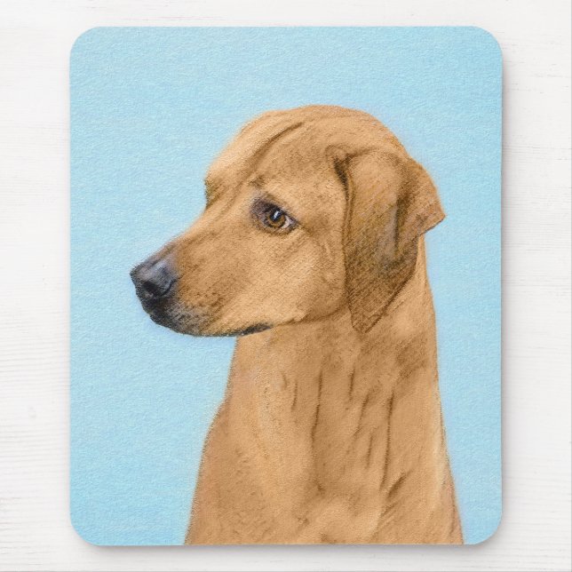 Tapis De Souris Tableau Rhodesian Ridgeback - Art Chien original (Devant)