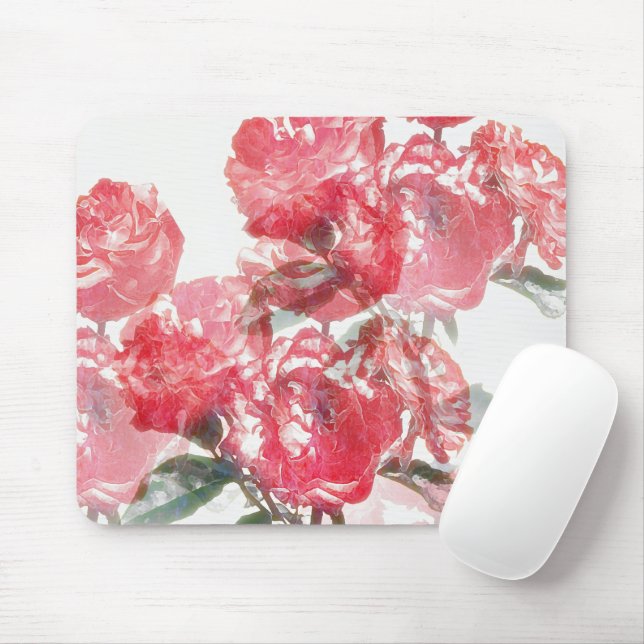 Tapis De Souris Tablette d'art rose (Avec souris)