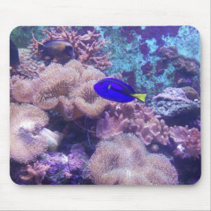 Tapis De Souris Tablette de souris "Blue Hippo Tang Oasis"