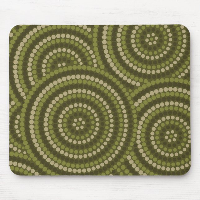 Tapis De Souris Tablette de souris de peinture de points autochton (Devant)