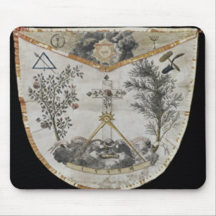 Tapis De Souris Tablier d'un maître de l'ordre du Rose-Croix