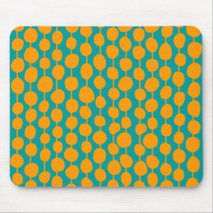 Tapis De Souris Taches et lignes oranges