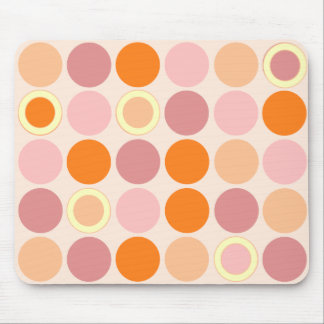 Tapis De Souris Taches roses de KRW et oranges fraîches
