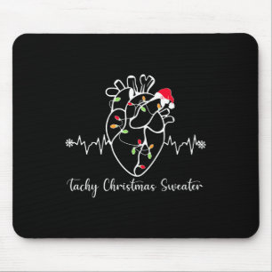 Tapis De Souris Tachy Christmas Sweater Anatomy Heart Cardiac Nurs