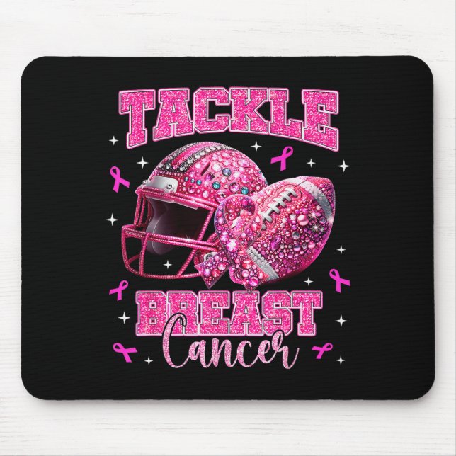 Tapis De Souris Tackle Breast Cancer Awareness American Football N (Devant)