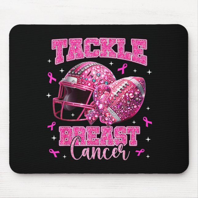 Tapis De Souris Tackle Breast Cancer Awareness American Football N (Devant)