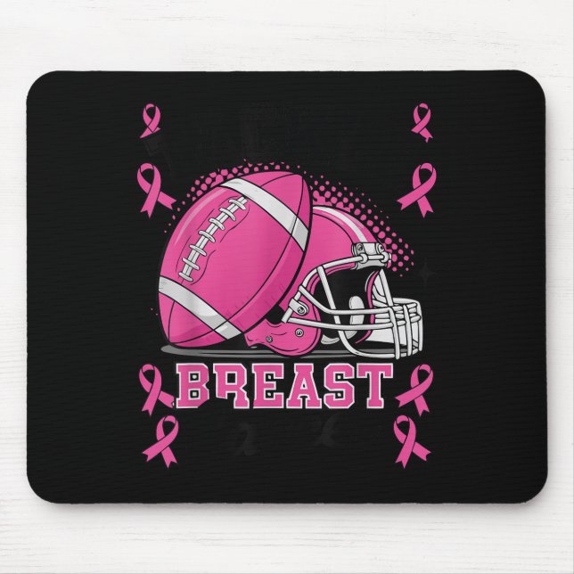 Tapis De Souris Tackle Breast Cancer Awareness Nk Ribbon Football  (Devant)