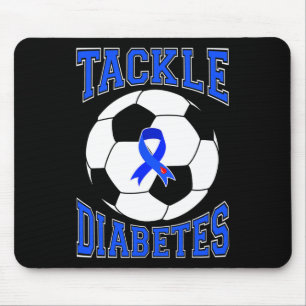 Tapis De Souris Tackle Soccer Blue Ribbon Lutte contre la sensibil