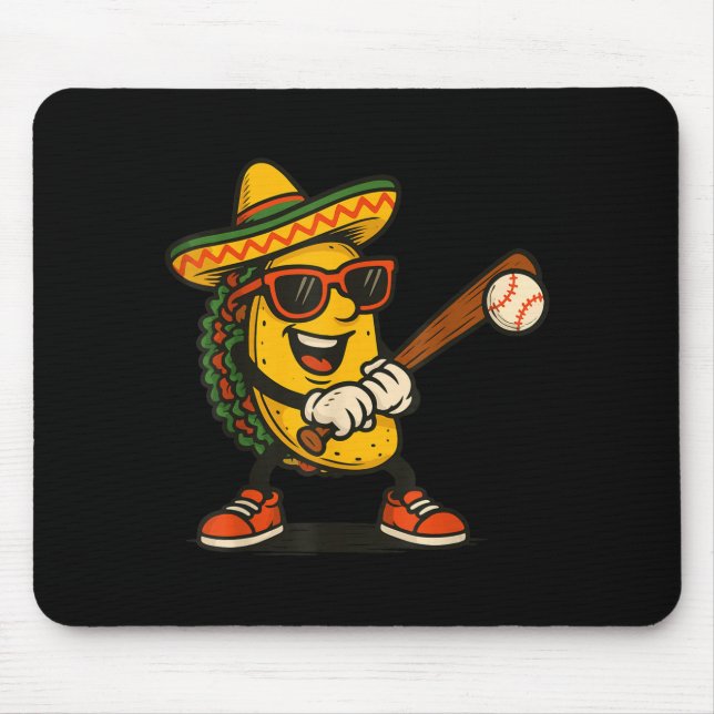 Tapis De Souris Taco baseball cinco de mayo  (Devant)