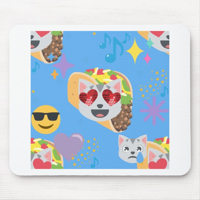 Tapis De Souris taco cat emoji (Devant)