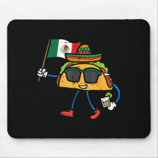 Tapis De Souris Taco Drapeau Mexique Cinco De Mayo Mexicain