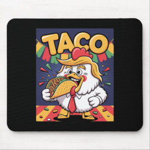 Tapis De Souris Taco drôle anti Trump toujours dégonfler 