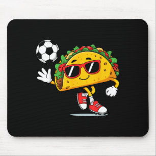 Tapis De Souris Taco jouant au football mexicain cinco de mayo som