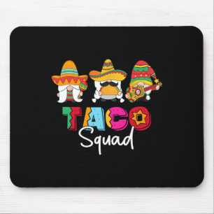 Tapis De Souris Taco Squad Cinco De Mayo Funny Cuisine mexicaine L
