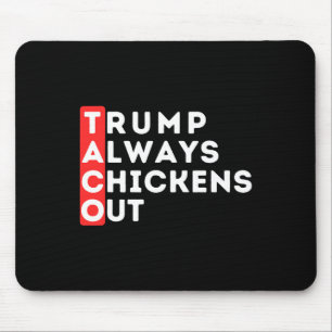 Tapis De Souris Taco - Trump Abandonne Toujours - Anti-trump