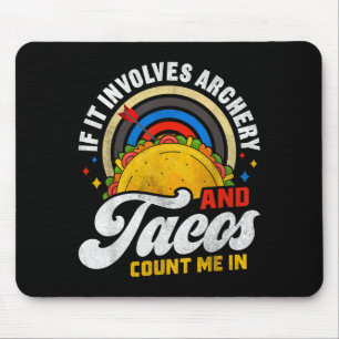 Tapis De Souris Tacos tir à l'arc drôle nourriture mexicaine humou