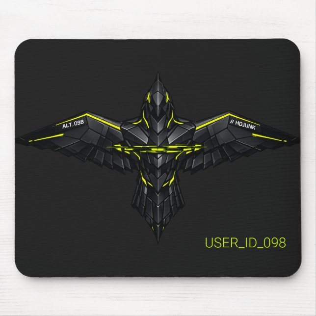 Tapis de souris Tactical RAVEN_CORE Gamer - Vert a (Devant)
