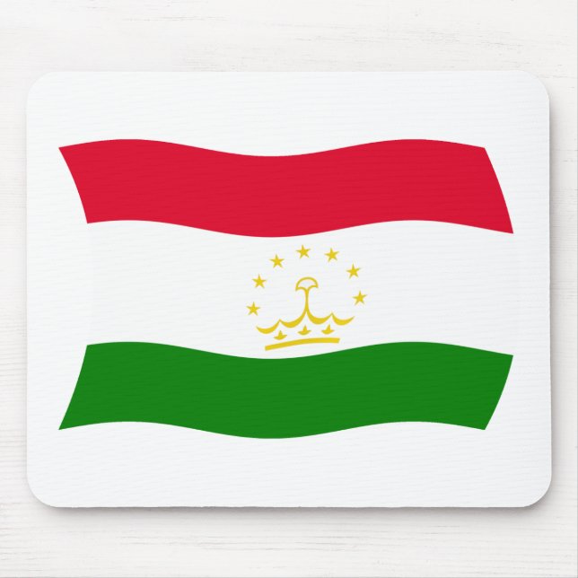 Tapis De Souris Tadjikistan Dessous de souris Drapeau (Devant)