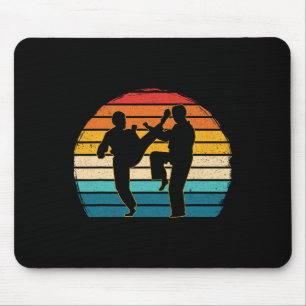 Tapis De Souris Taekwondo coréen vintage arts martiaux kickboxing