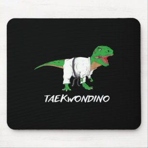 Tapis De Souris Taekwondo drôle T Rex dinosaure mignon arts martia