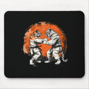 Tapis De Souris Taekwondo Tiger Kickboxing Jiu-jitsu Kung Fu Arts