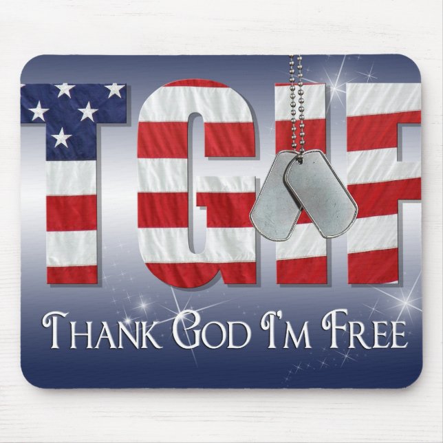 Tapis De Souris Tags patriotiques (Devant)