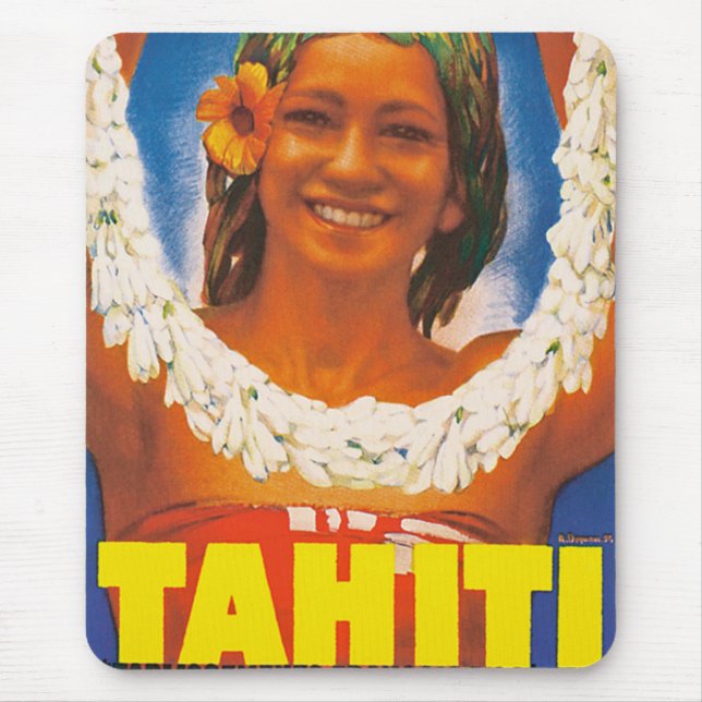 Tapis De Souris Tahiti ~ La Perle du Pacifique (Devant)