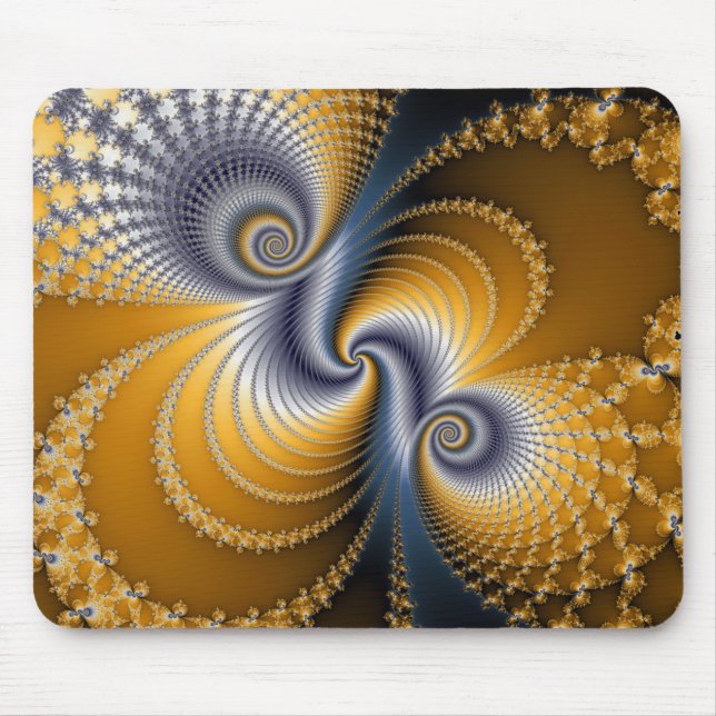 Tapis De Souris Tailspin - Art fractal (Devant)
