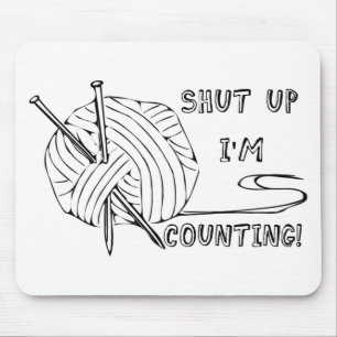 Tapis De Souris Tais-toi, je compte