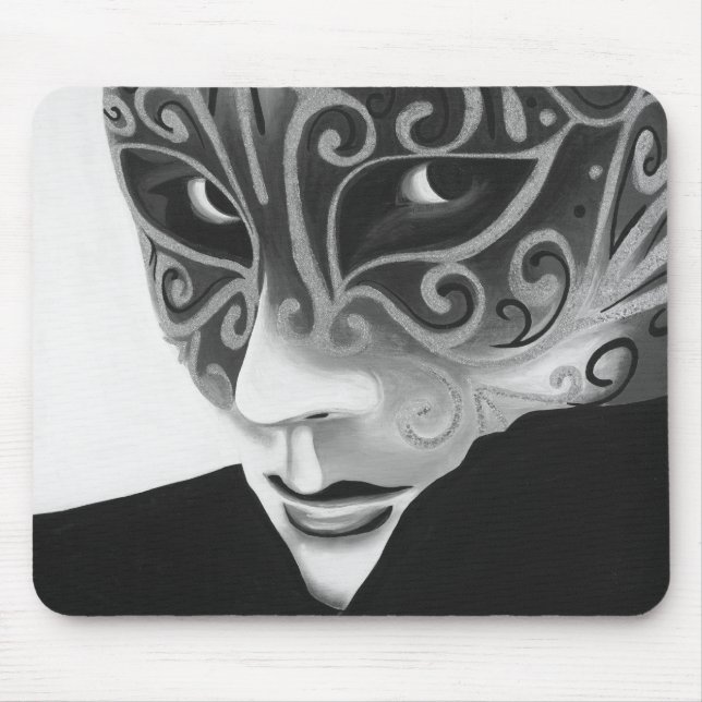 Tapis De Souris Talent argenté Mousepad de B/W (Devant)