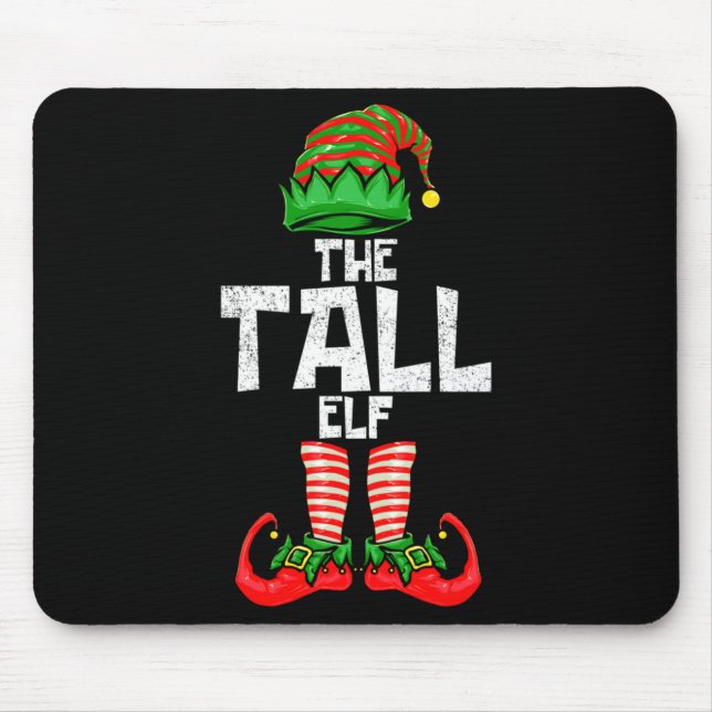 Tapis De Souris Tall Elf Christmas Matching Family  (Devant)