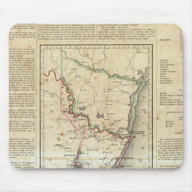 Tapis De Souris Tamaulipas, Mexique (Devant)