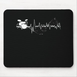 Tapis De Souris tambour battement de coeur musique amoureux batteu
