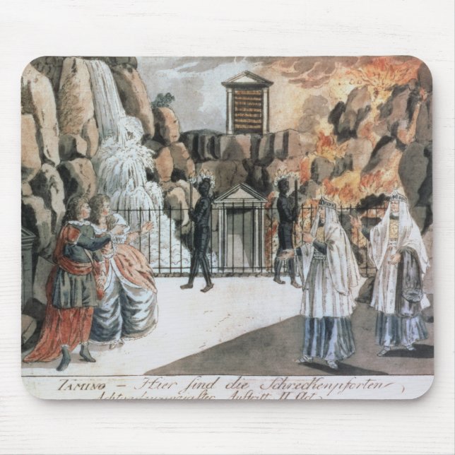 Tapis De Souris Tamino et Pamina avant le temple (Devant)