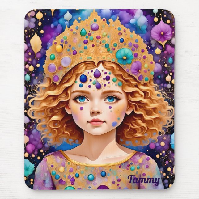 Tapis De Souris TAMMY ~ Jolie fille décorée ~ (Devant)