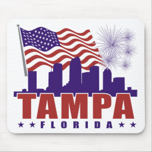 Tapis De Souris Tampa la Floride Mousepad patriotique