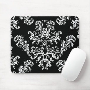 Tapis De Souris Tampon vintage noir et blanc