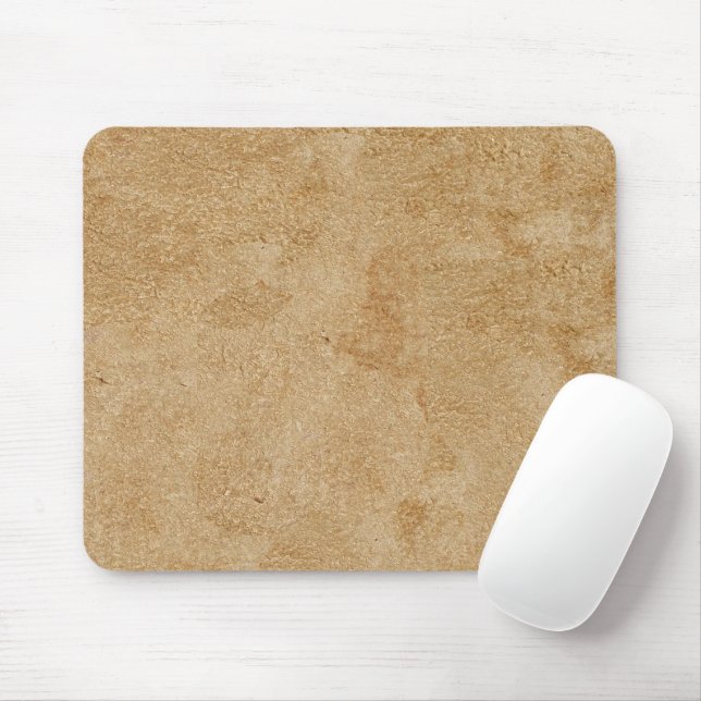 Tapis De Souris Tan Chamois Faux Cuir (Avec souris)