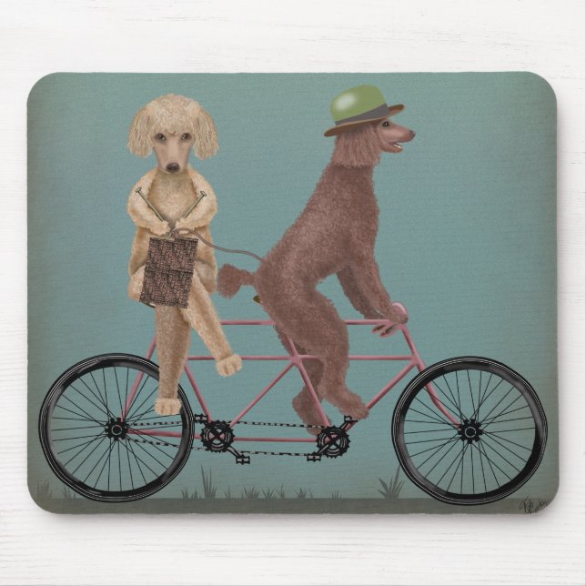 Tapis De Souris Tandem de caniche (Devant)