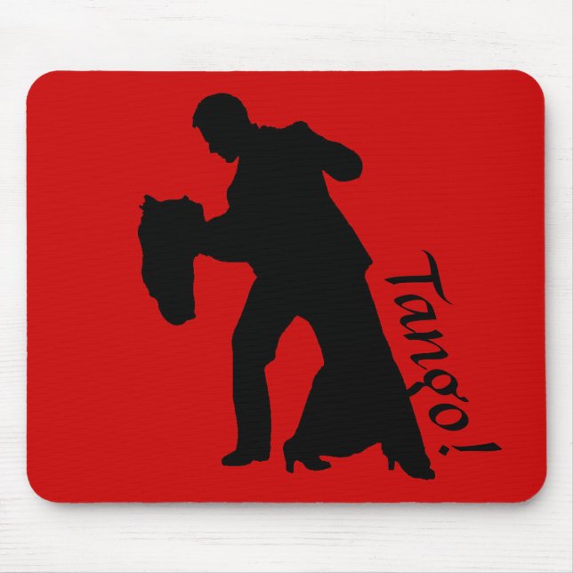 Tapis De Souris Tango ! Ballroom Dance Couple Silhouette (Devant)