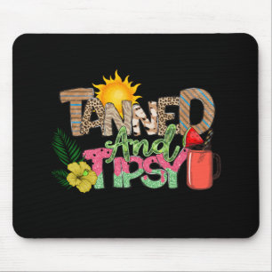 Tapis De Souris Tannée et Tipsy Fun Summer Party Design
