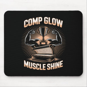 Tapis De Souris Tanning Lumineuse Comp Fitness Buffs Athlètes Homm