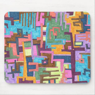 Tapis De Souris tant de sentiers, Abstrait Mousepad