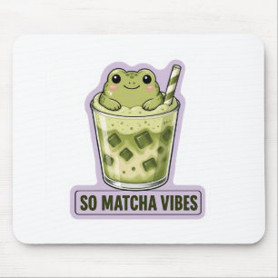 Tapis De Souris Tant de Vibes Matcha Mignon Frogue Kawaii