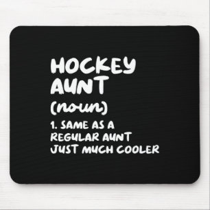 Tapis De Souris Tante de hockey Définition Amusant et Sassy Sports